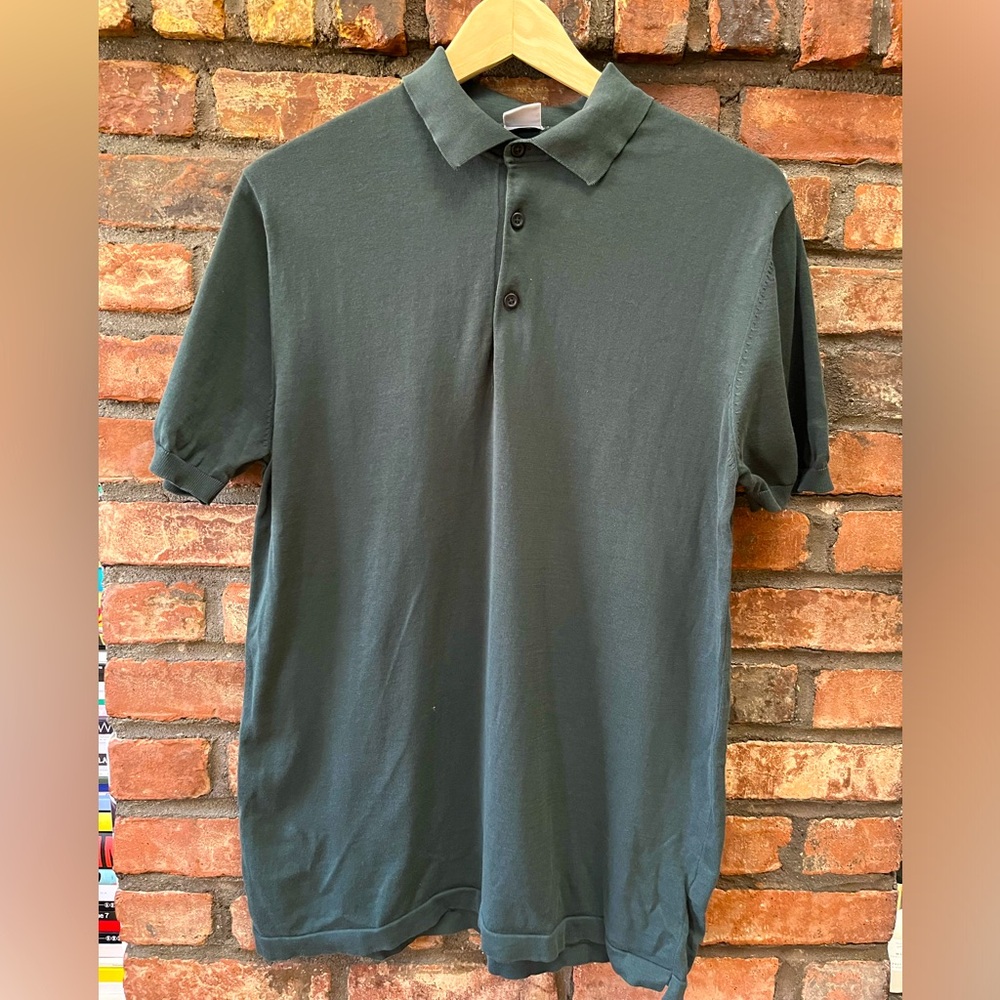 Aspesi forest green polo